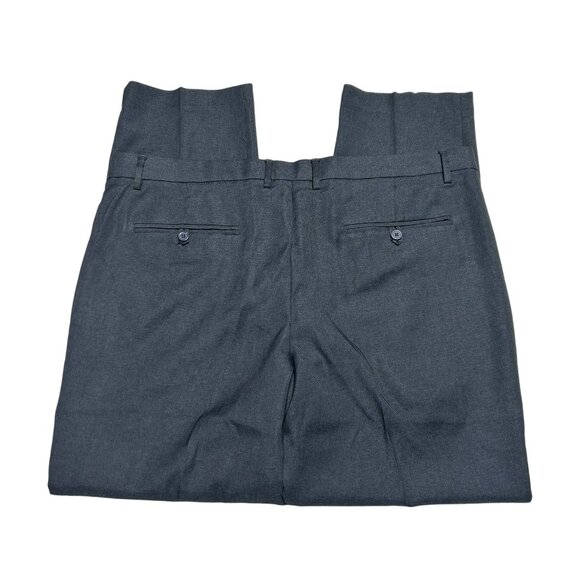 Ben Sherman Pants Mens 40 X 32 Charcoal Gray Straight Leg Flat Front Business - Picture 3 of 9